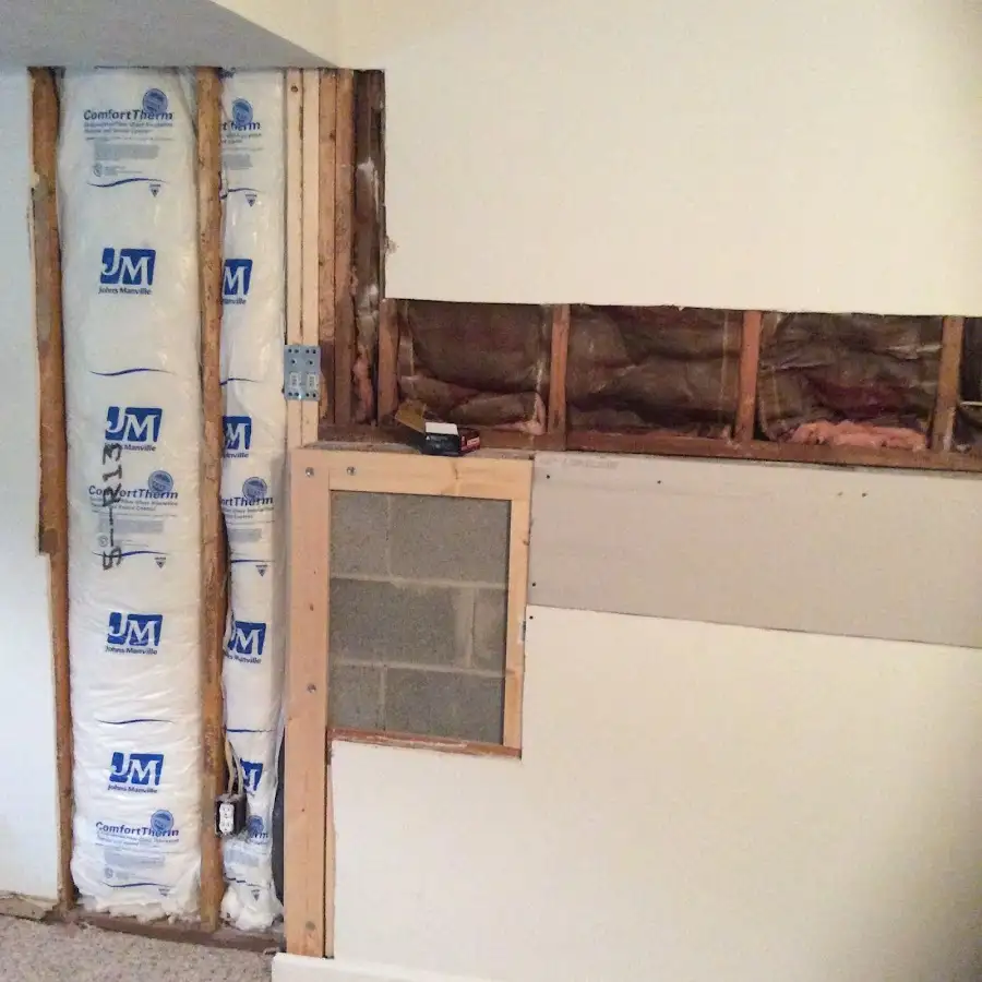 Wall insulation replacement during Structural Drying in Rhinebeck